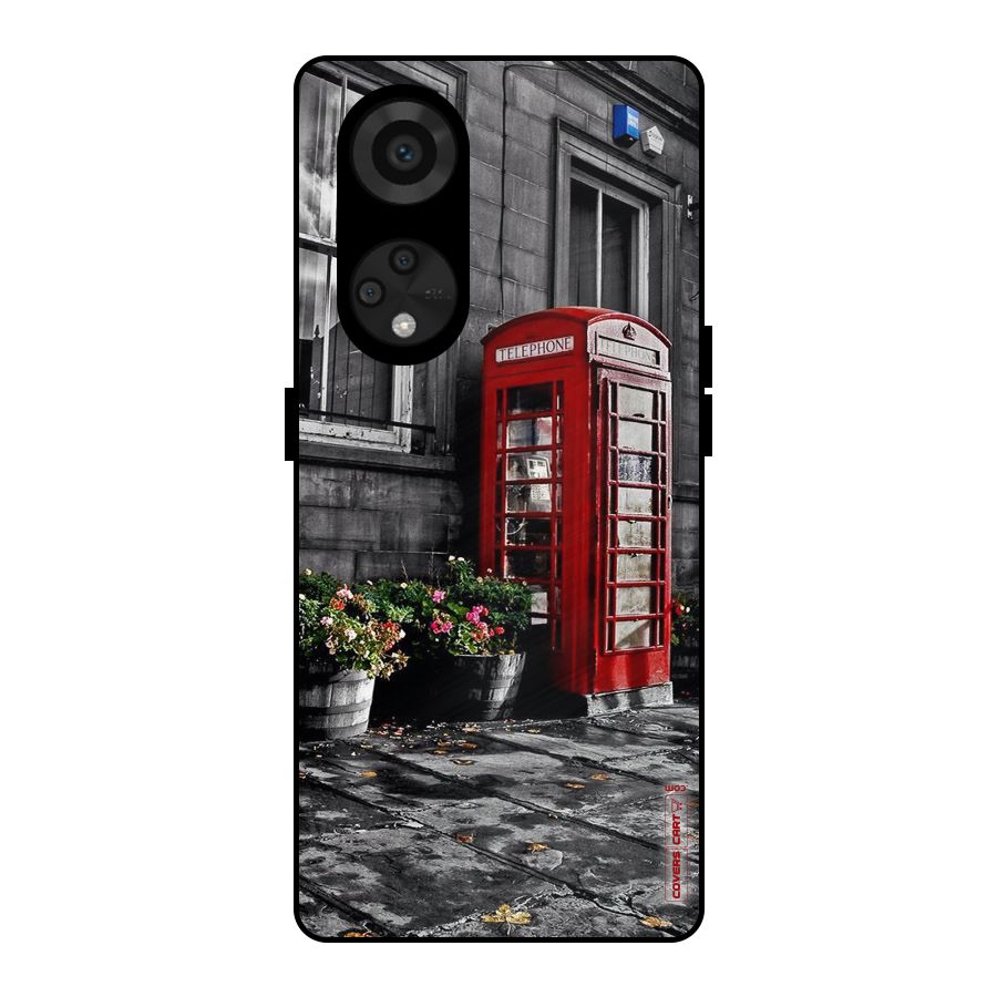 Flower And Booth Metal Back Case for Reno8 T 5G