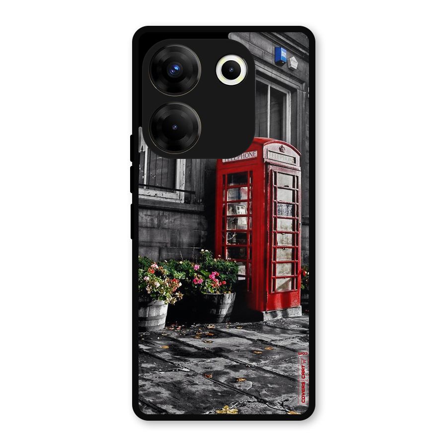 Flower And Booth Metal Back Case for Tecno Camon 20