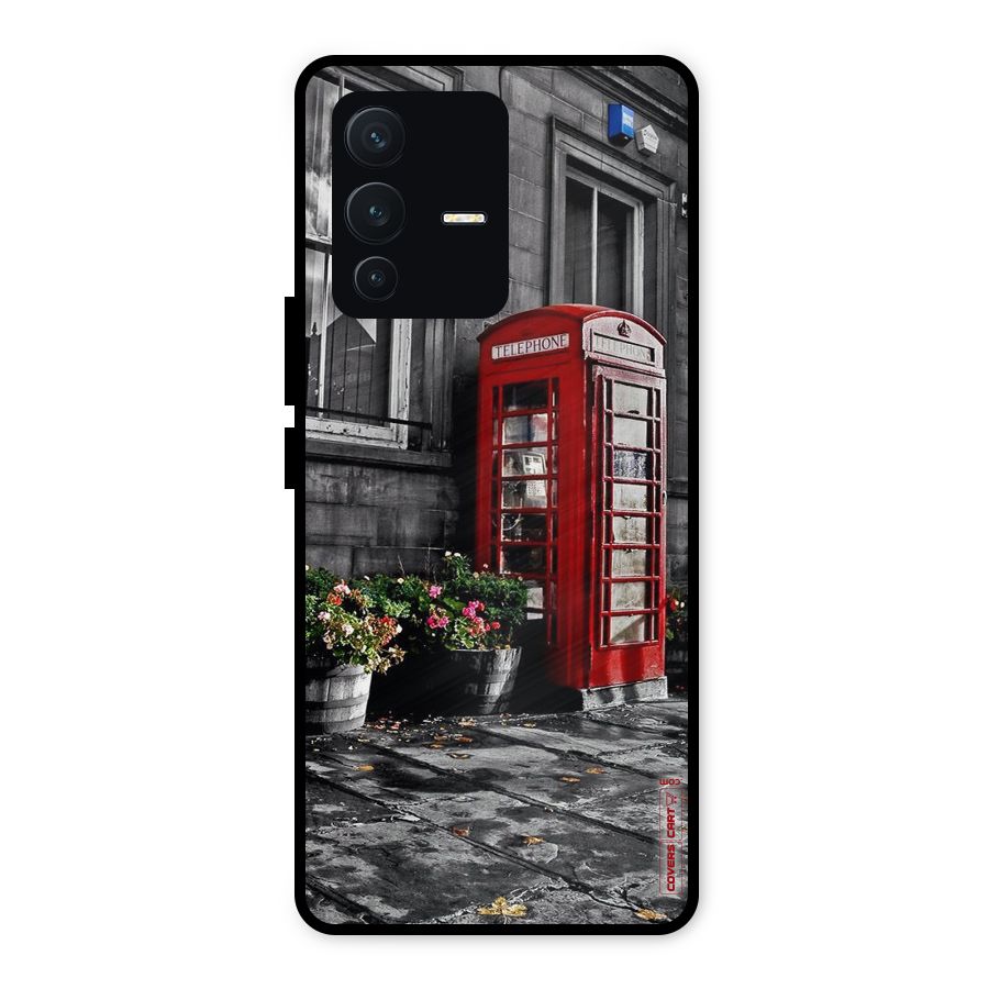 Flower And Booth Metal Back Case for Vivo V23 5G