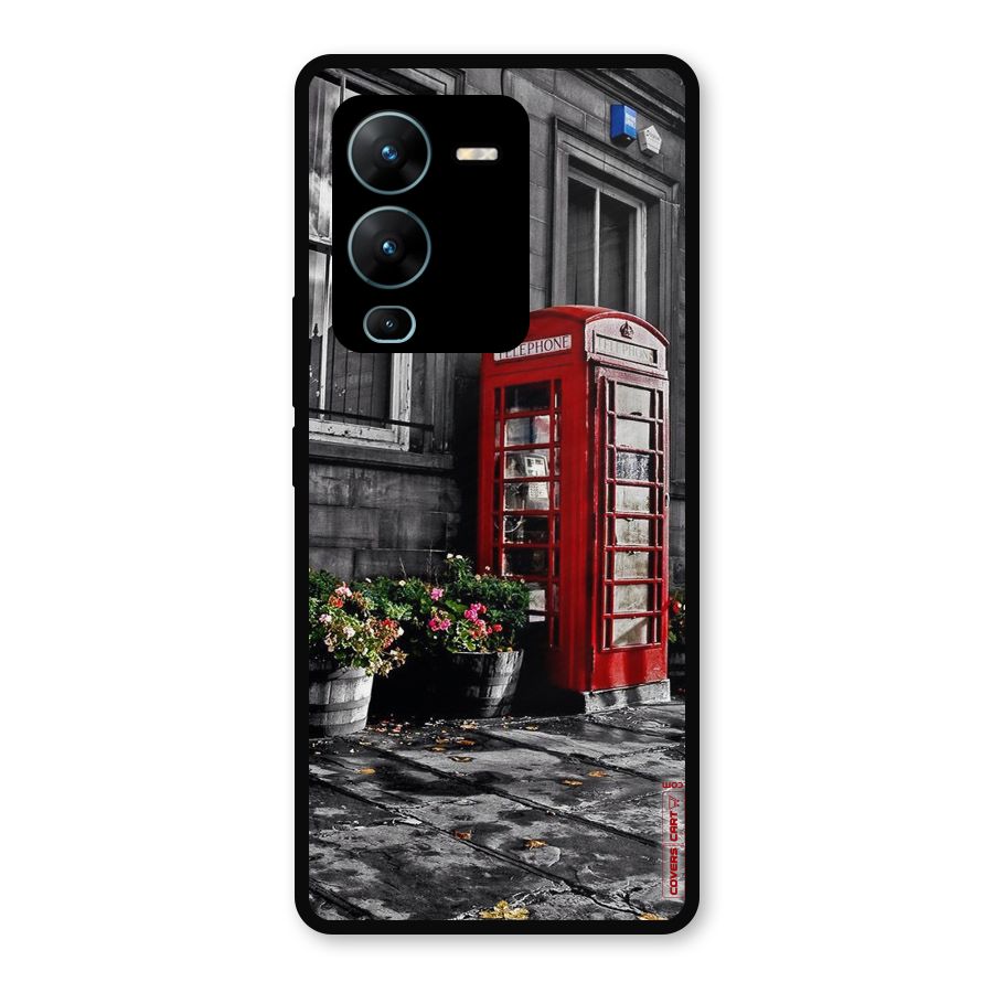 Flower And Booth Metal Back Case for Vivo V25 Pro