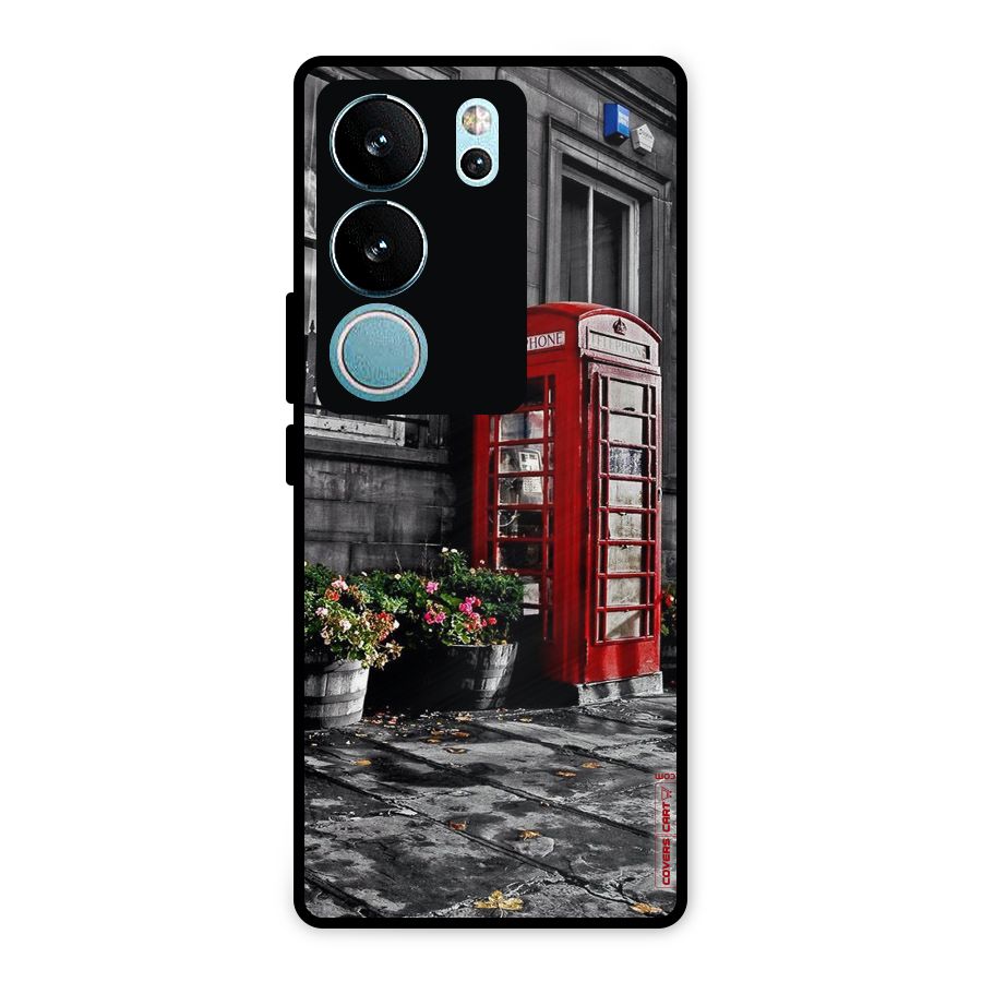 Flower And Booth Metal Back Case for Vivo V29