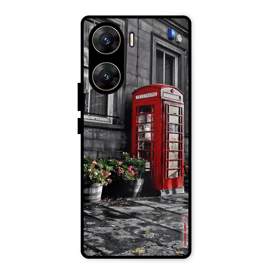 Flower And Booth Metal Back Case for Vivo V29e