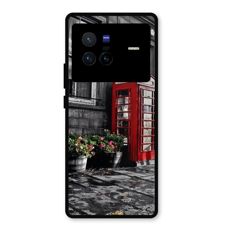 Flower And Booth Metal Back Case for Vivo X80