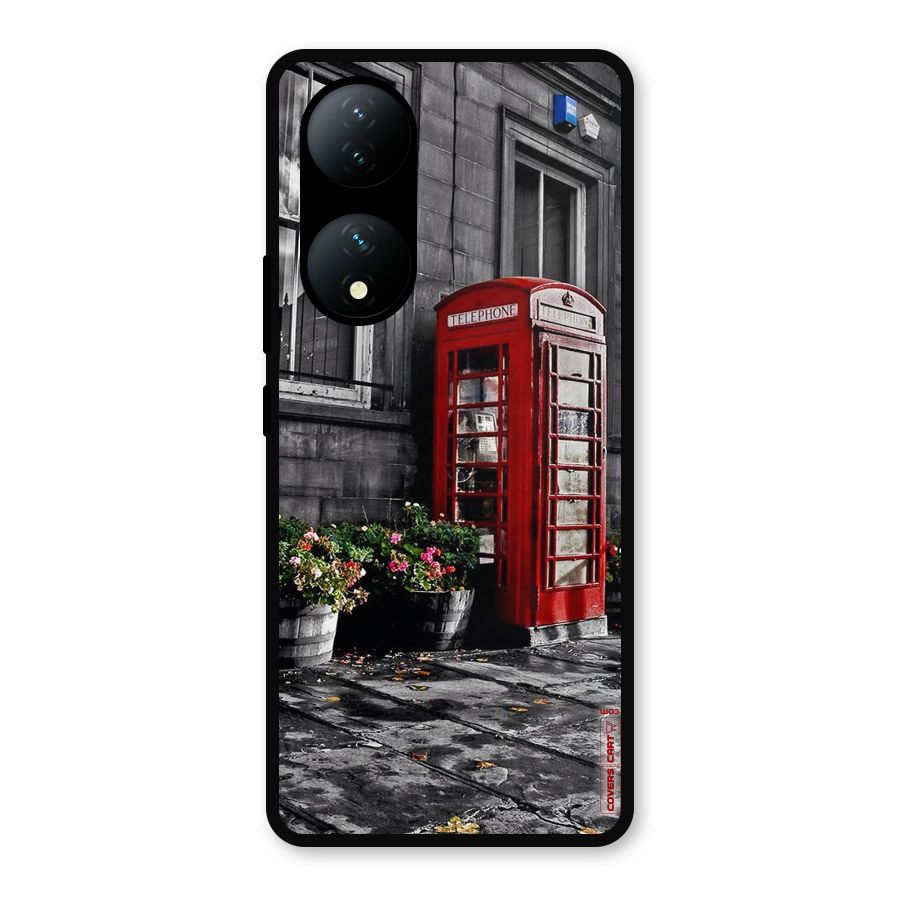Flower And Booth Metal Back Case for Vivo Y100