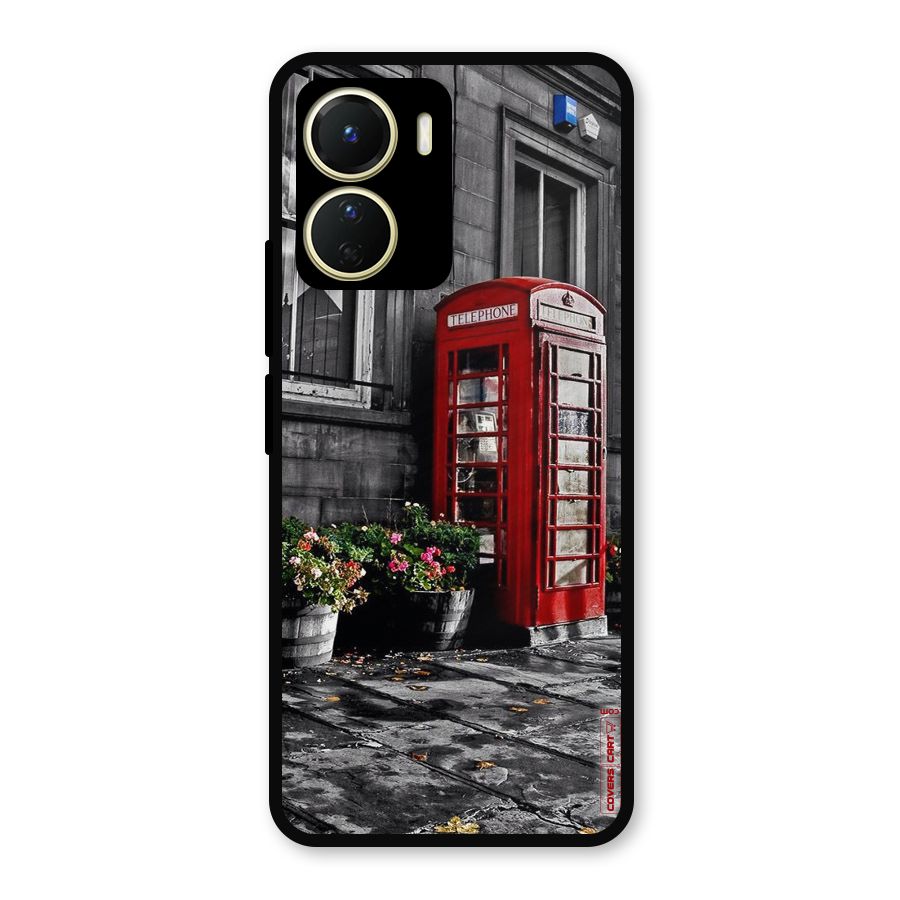 Flower And Booth Metal Back Case for Vivo Y16