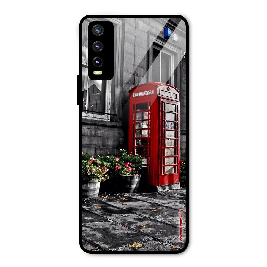 Flower And Booth Metal Back Case for Vivo Y20 2021