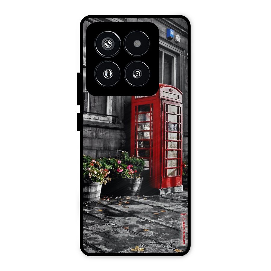 Flower And Booth Metal Back Case for Xiaomi 14 Pro