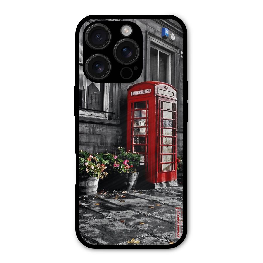 Flower And Booth Metal Back Case for iPhone 16 Pro