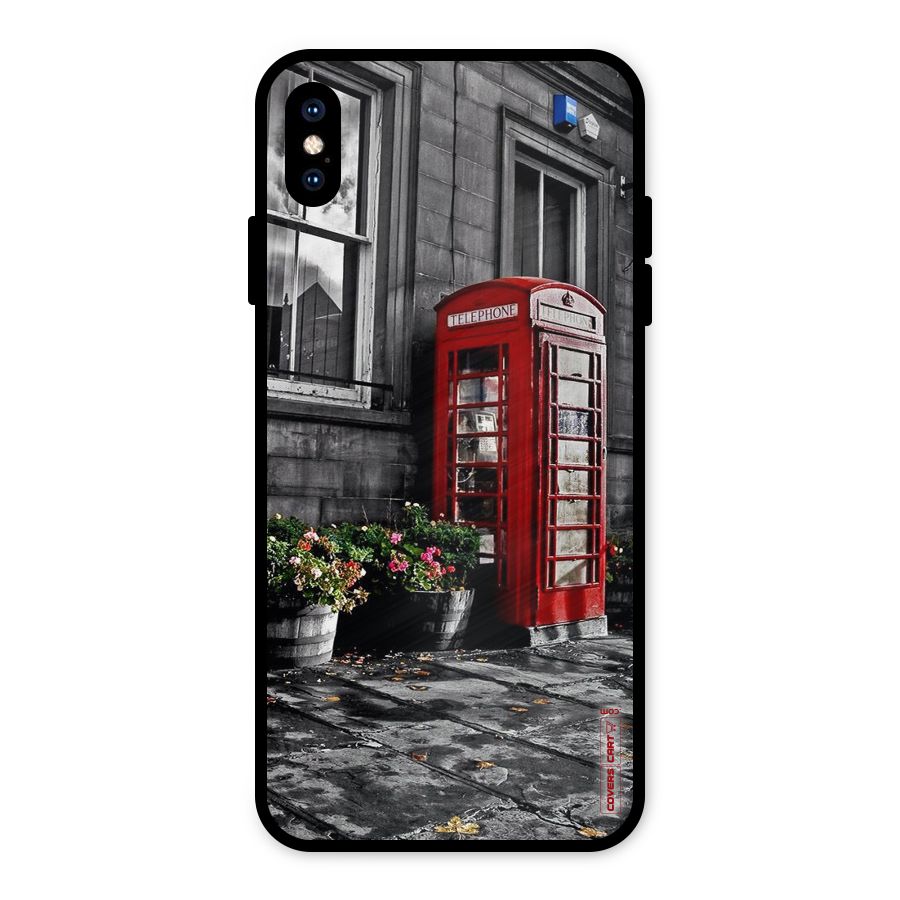 Flower And Booth Metal Back Case for iPhone XS Max