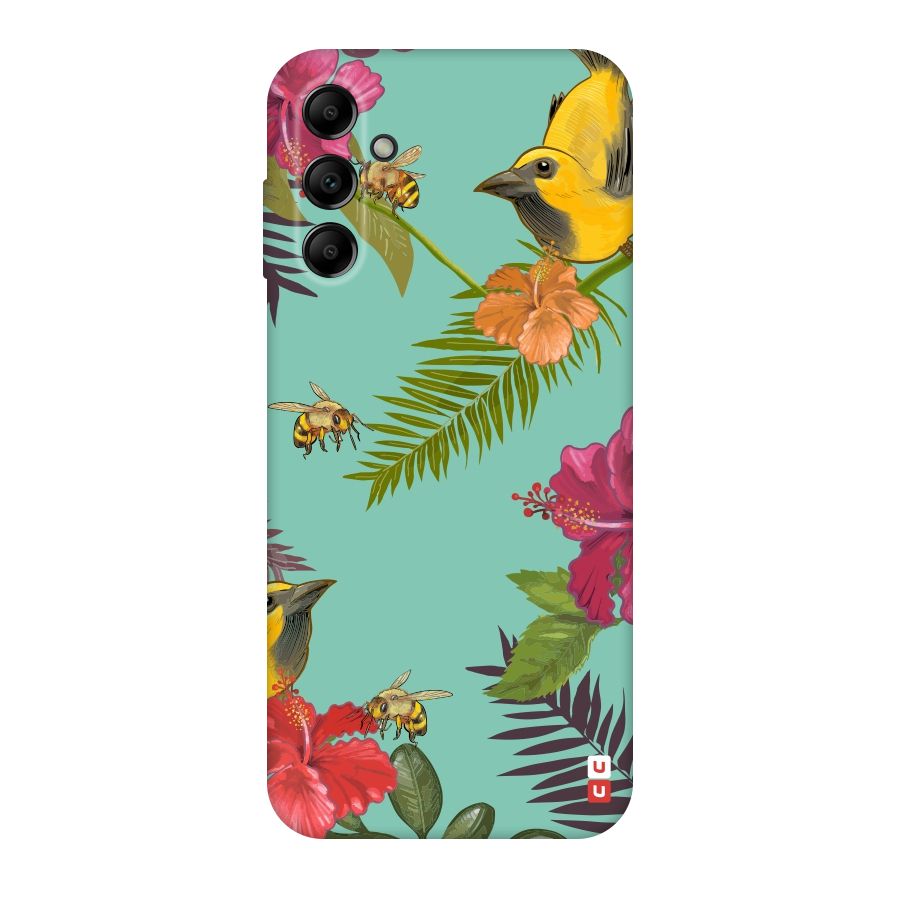 Flower Bird and Bee Original Polycarbonate Back Case for Galaxy A14 5G