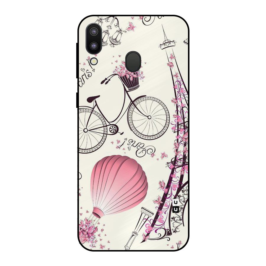 Flower Clipart Design Metal Back Case for Galaxy M20
