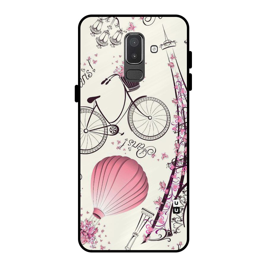 Flower Clipart Design Metal Back Case for Galaxy On8 (2018)