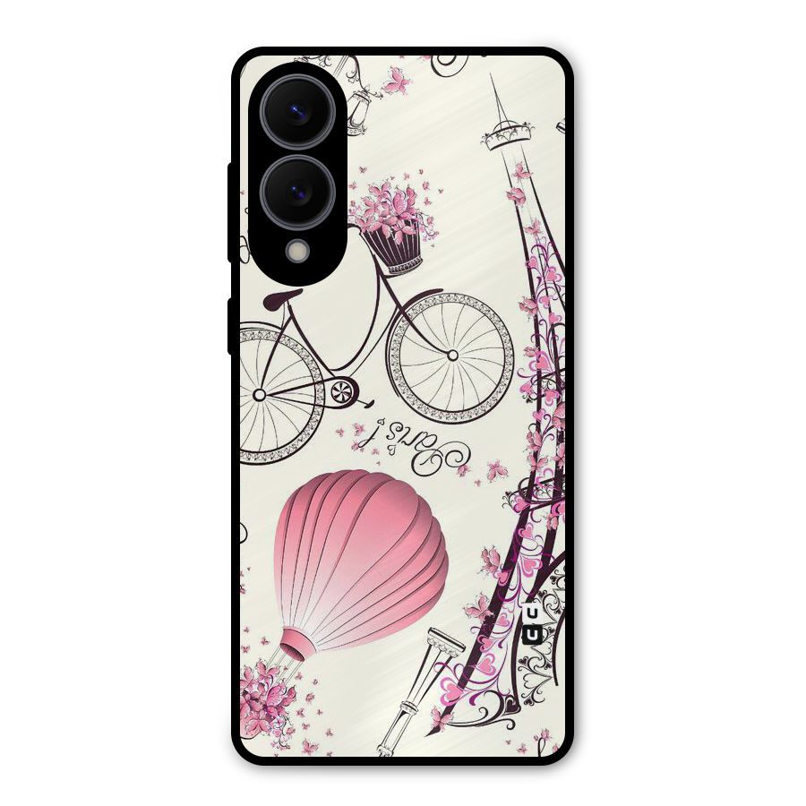 Flower Clipart Design Metal Back Case for Galaxy S25 Edge