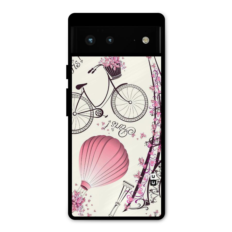 Flower Clipart Design Metal Back Case for Google Pixel 6