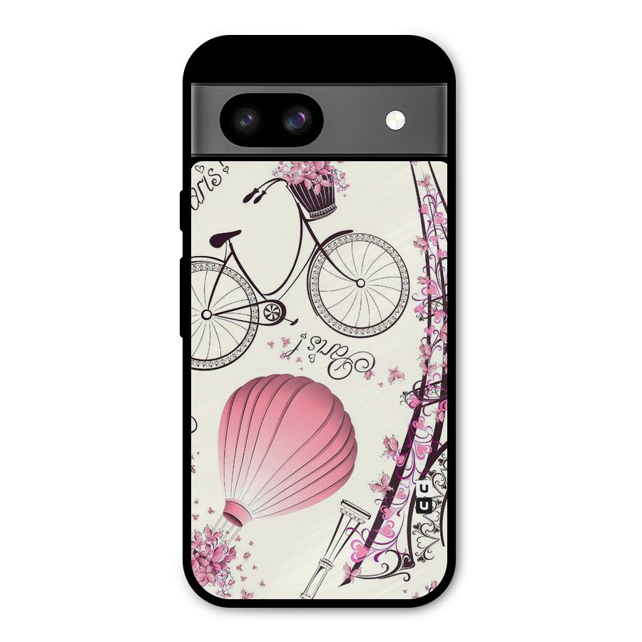 Flower Clipart Design Metal Back Case for Google Pixel 8a