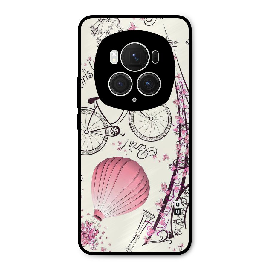 Flower Clipart Design Metal Back Case for Honor Magic6 Pro