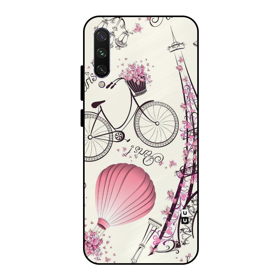 Flower Clipart Design Metal Back Case for Mi A3