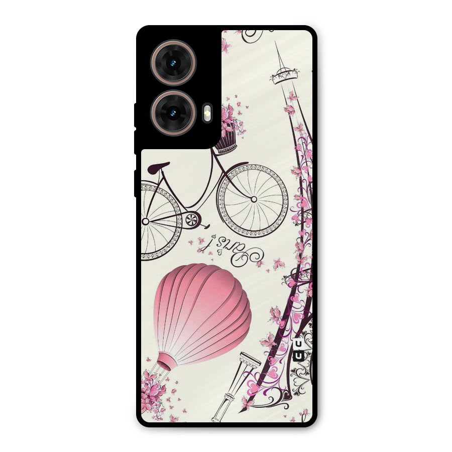 Flower Clipart Design Metal Back Case for Moto G85