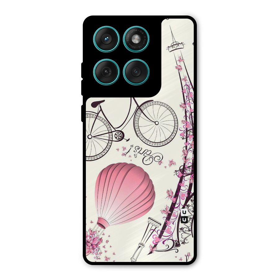 Flower Clipart Design Metal Back Case for Motorola Edge 60 Fusion