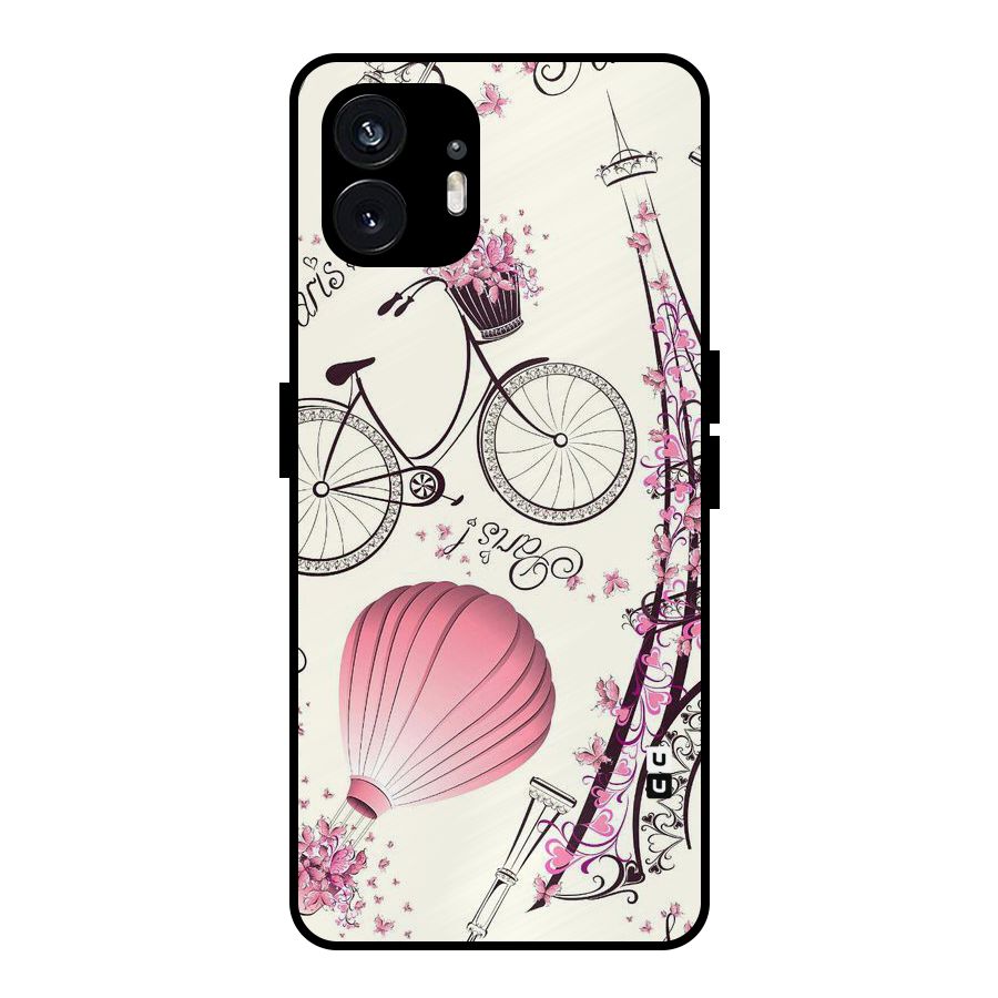 Flower Clipart Design Metal Back Case for Nothing Phone 2