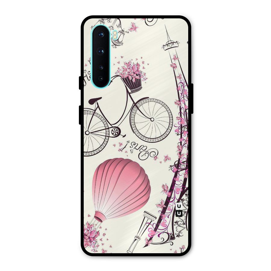 Flower Clipart Design Metal Back Case for OnePlus Nord