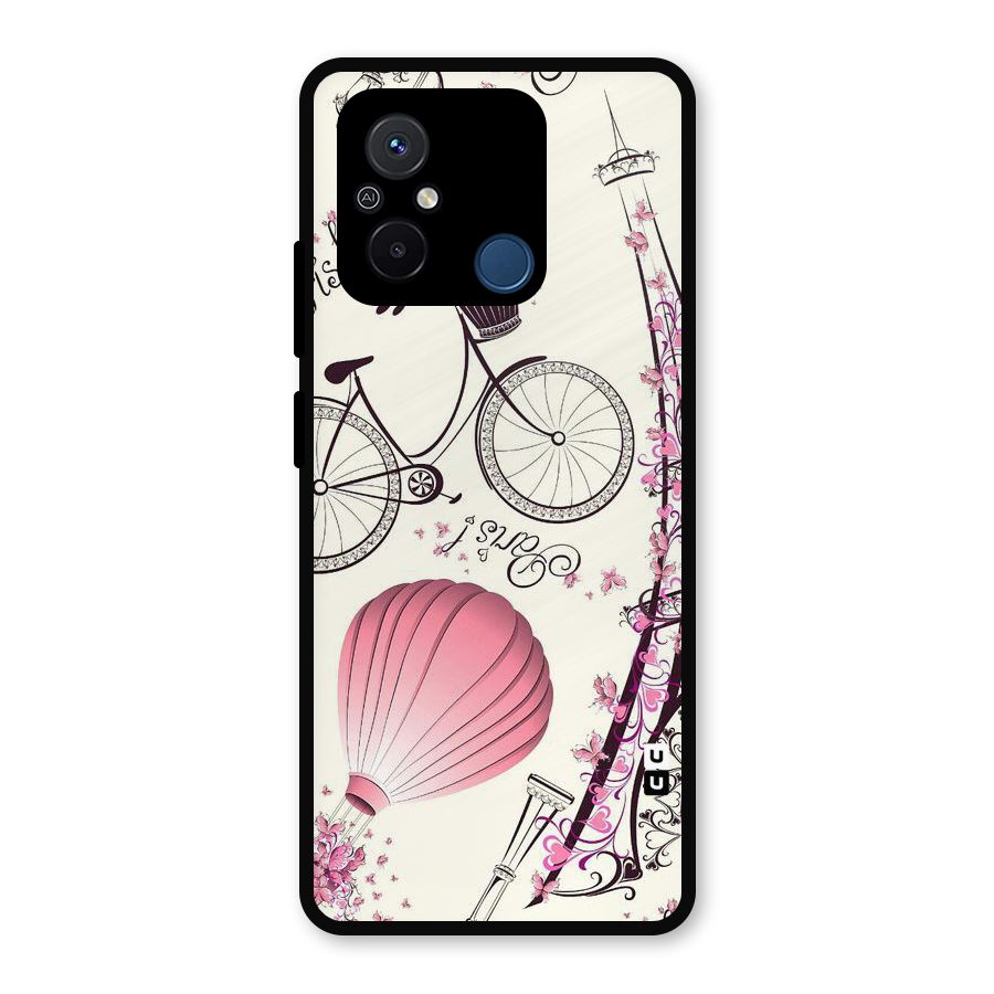 Flower Clipart Design Metal Back Case for Poco C55