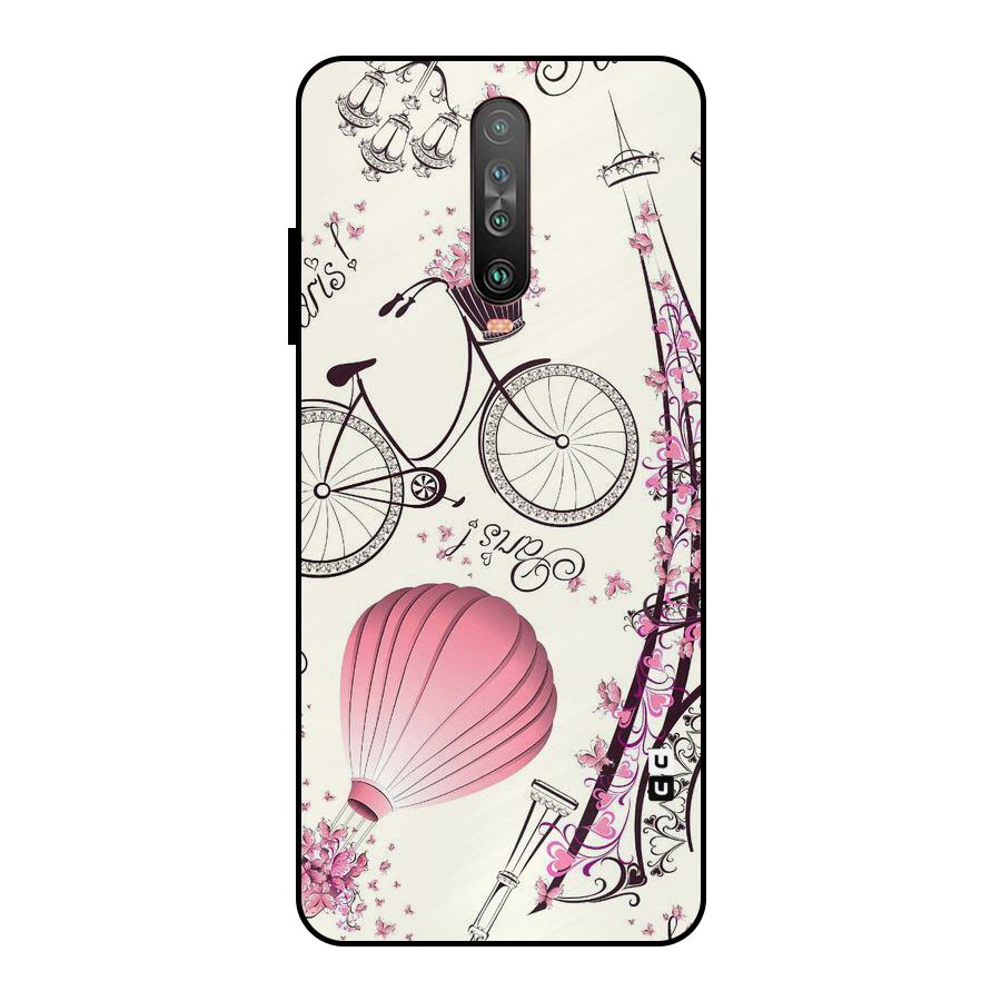 Flower Clipart Design Metal Back Case for Poco X2