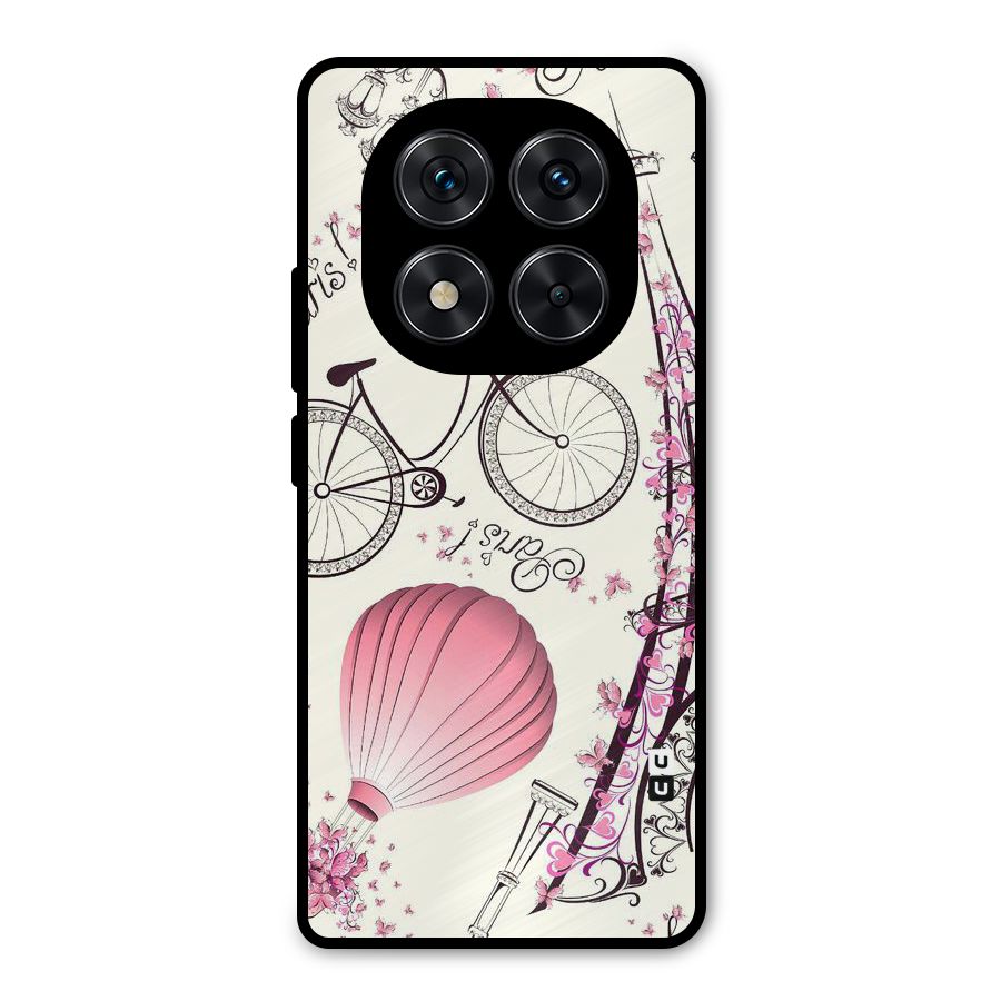 Flower Clipart Design Metal Back Case for Redmi Note 14 Pro 5G