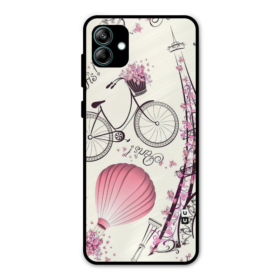Flower Clipart Metal Back Case for Galaxy A04