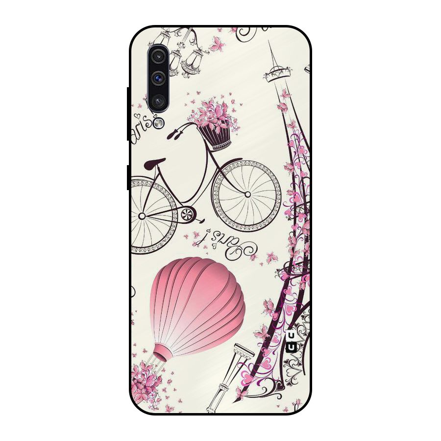Flower Clipart Metal Back Case for Galaxy A50s