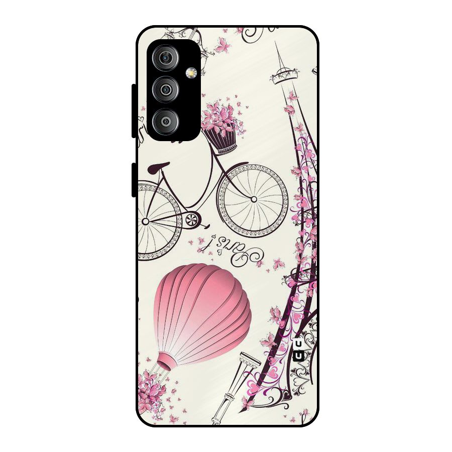 Flower Clipart Metal Back Case for Galaxy F23