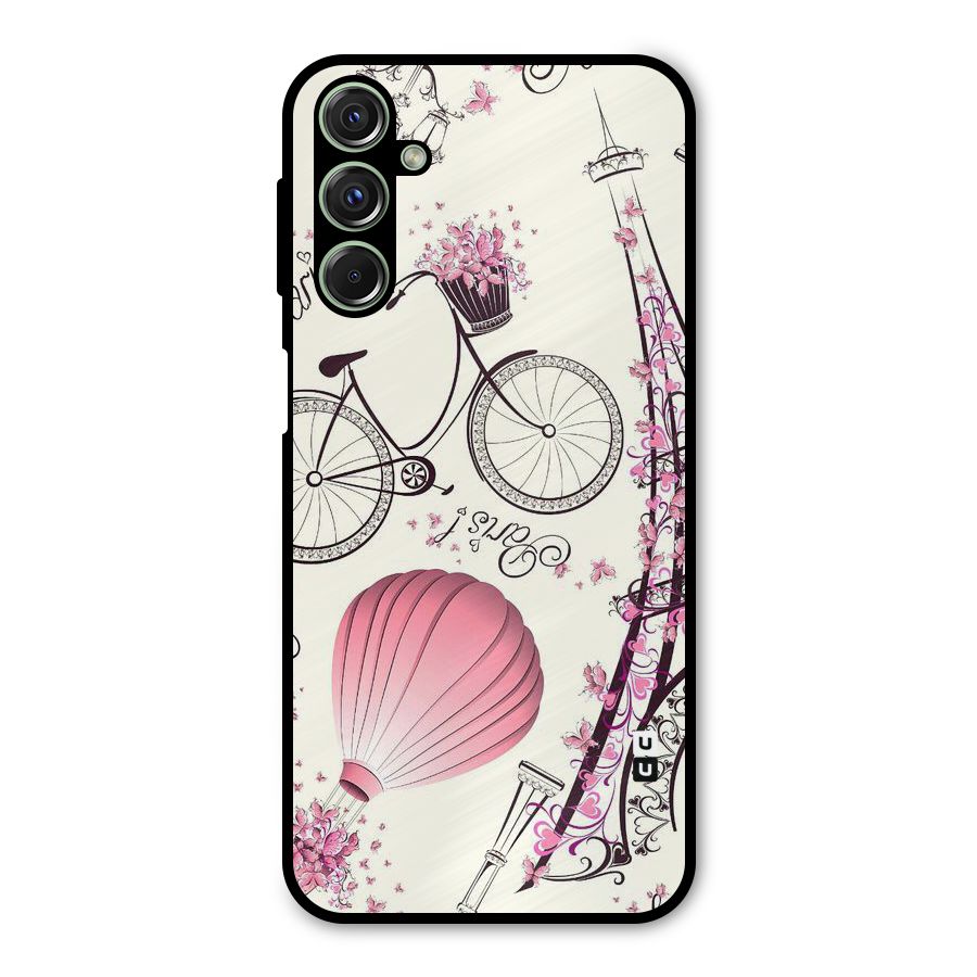 Flower Clipart Metal Back Case for Galaxy F34