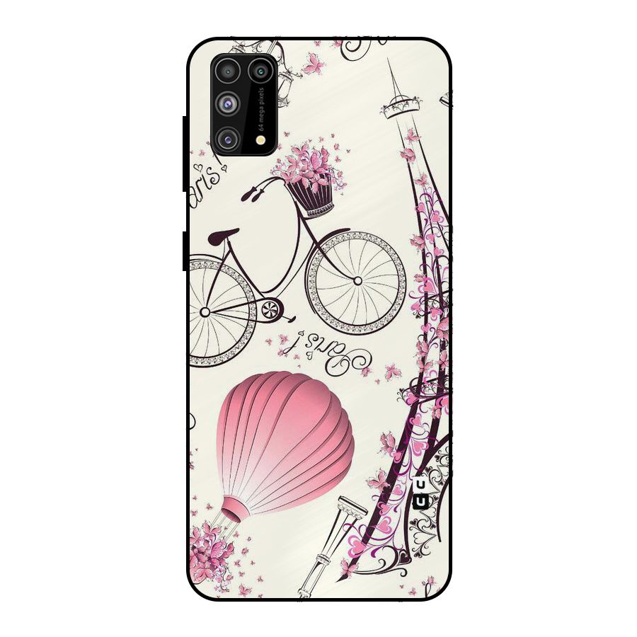 Flower Clipart Metal Back Case for Galaxy F41