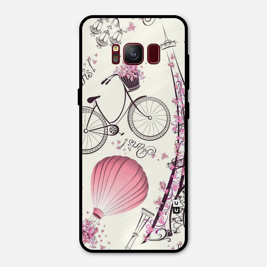 Flower Clipart Metal Back Case for Galaxy S8