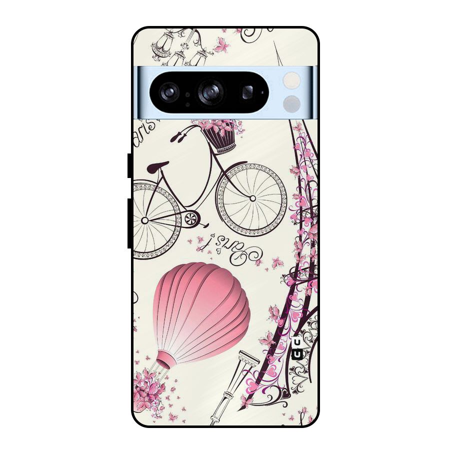 Flower Clipart Metal Back Case for Google Pixel 8 Pro