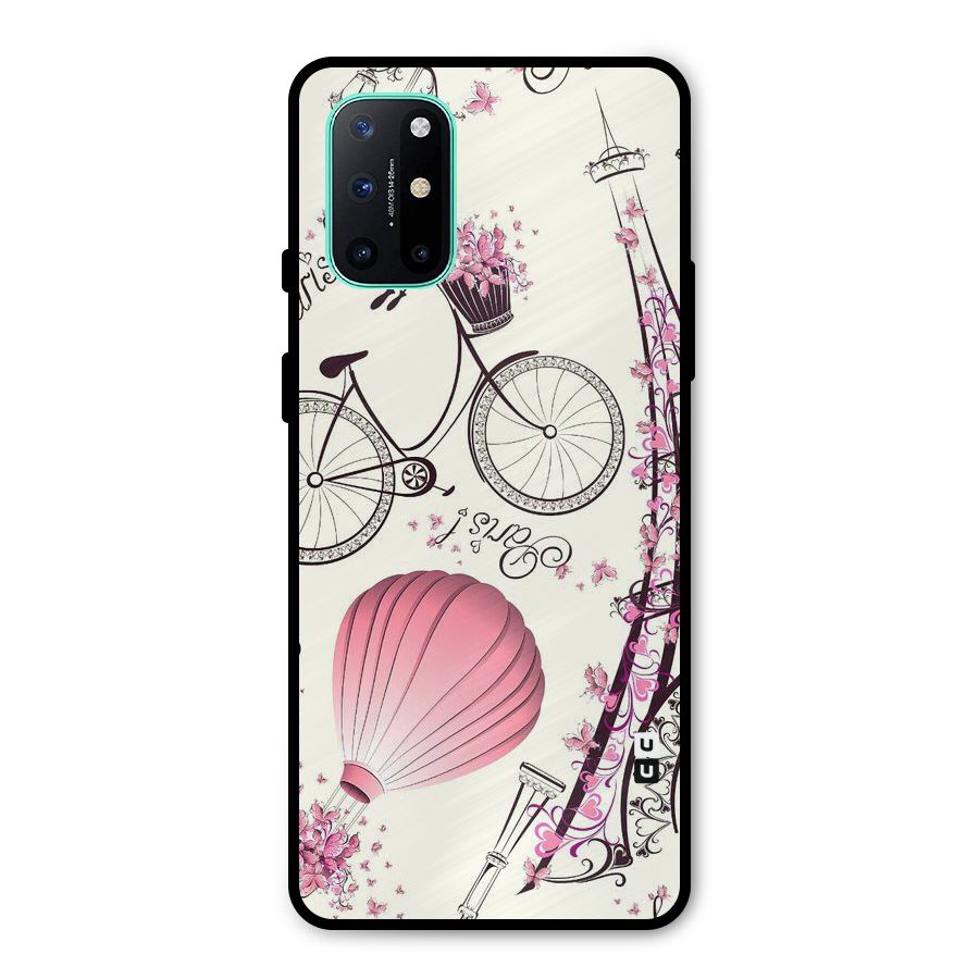 Flower Clipart Metal Back Case for OnePlus 8T