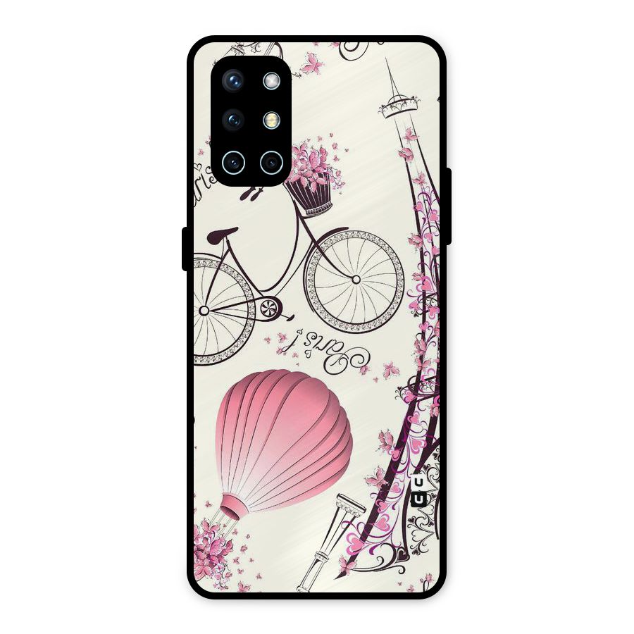 Flower Clipart Metal Back Case for OnePlus 9R
