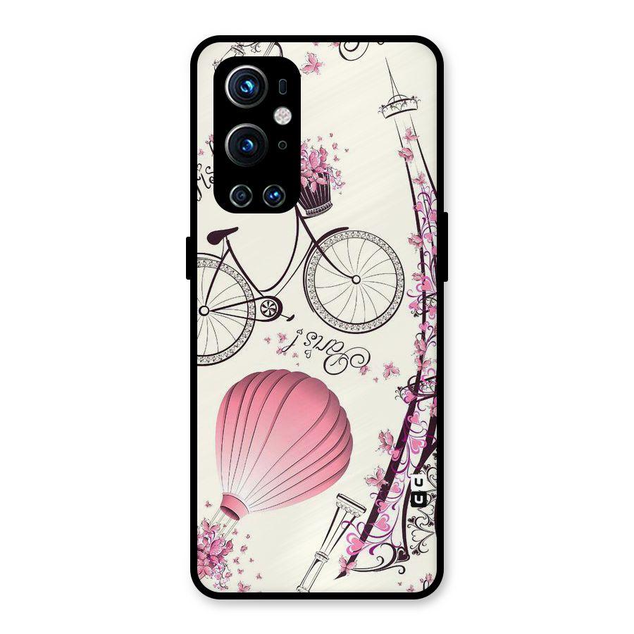 Flower Clipart Metal Back Case for OnePlus 9 Pro