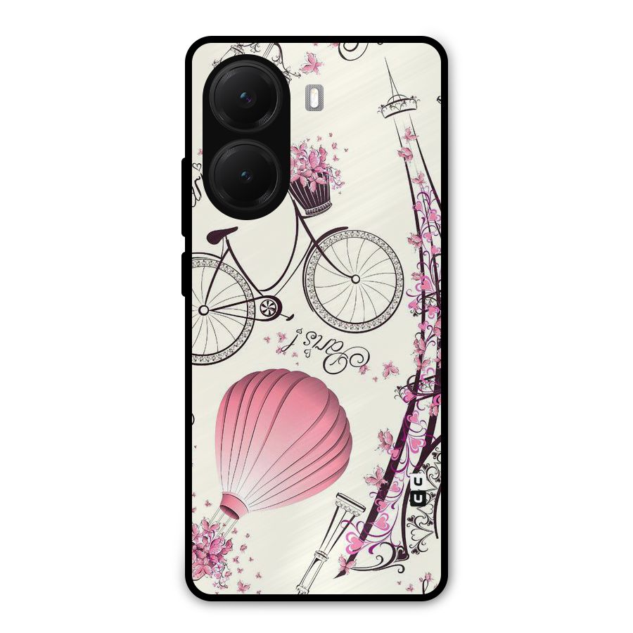Flower Clipart Metal Back Case for Poco X7 Pro