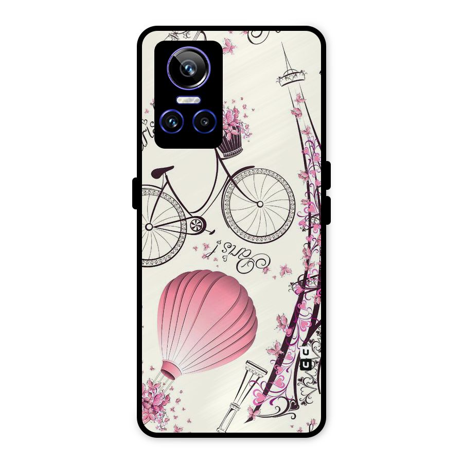 Flower Clipart Metal Back Case for Realme GT Neo 3