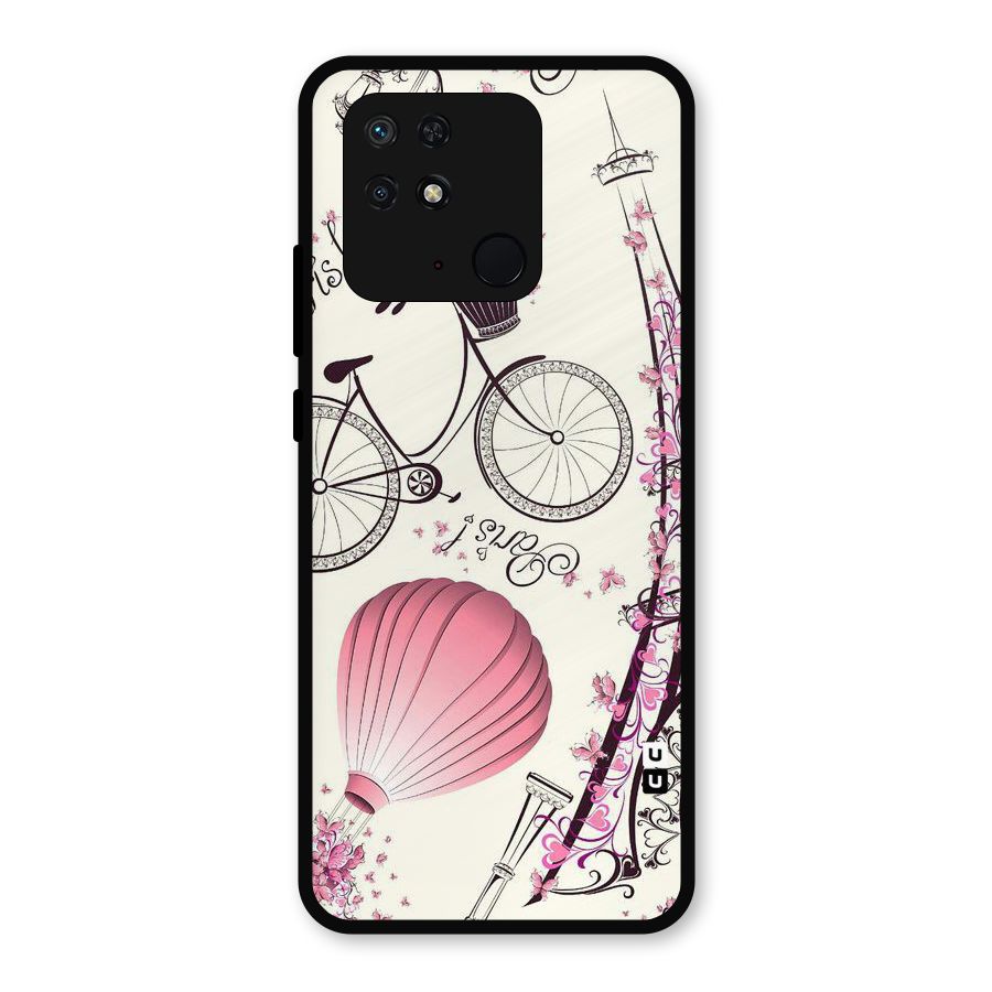 Flower Clipart Metal Back Case for Redmi 10 Power