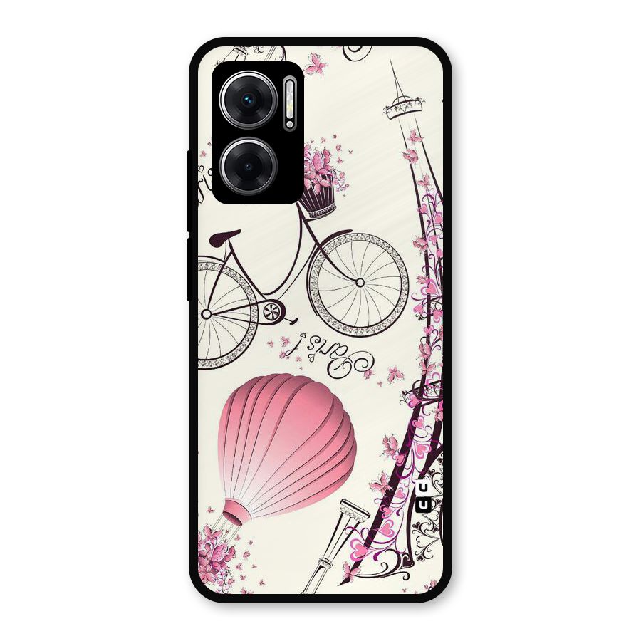 Flower Clipart Metal Back Case for Redmi 11 Prime 5G