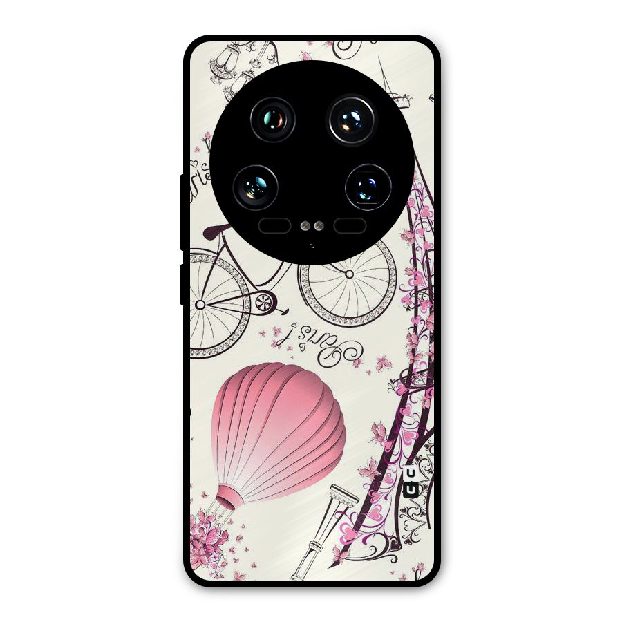 Flower Clipart Metal Back Case for Xiaomi 14 Ultra