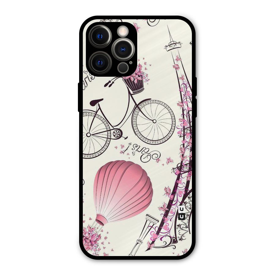 Flower Clipart Metal Back Case for iPhone 12 Pro Max