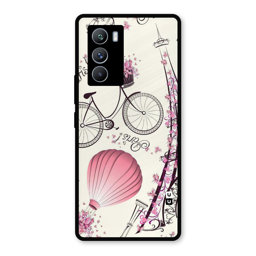 Flower Clipart Metal Back Case for iQOO 9 SE