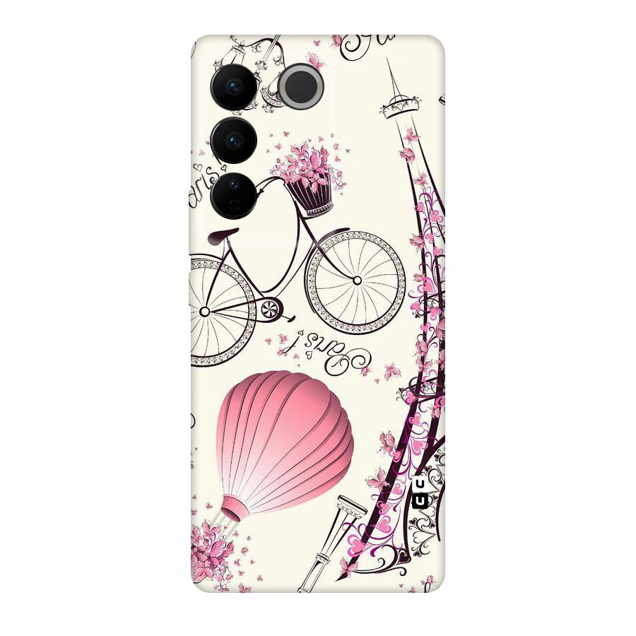 Flower Clipart Original Polycarbonate Back Case for Vivo V27