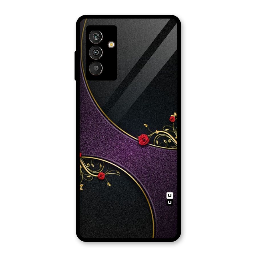 Flower Curves Glass Back Case for Galaxy M13