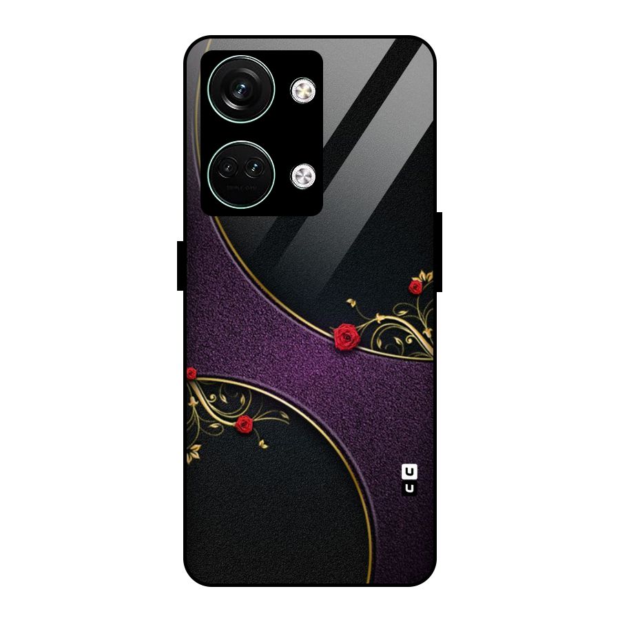 Flower Curves Glass Back Case for Oneplus Nord 3