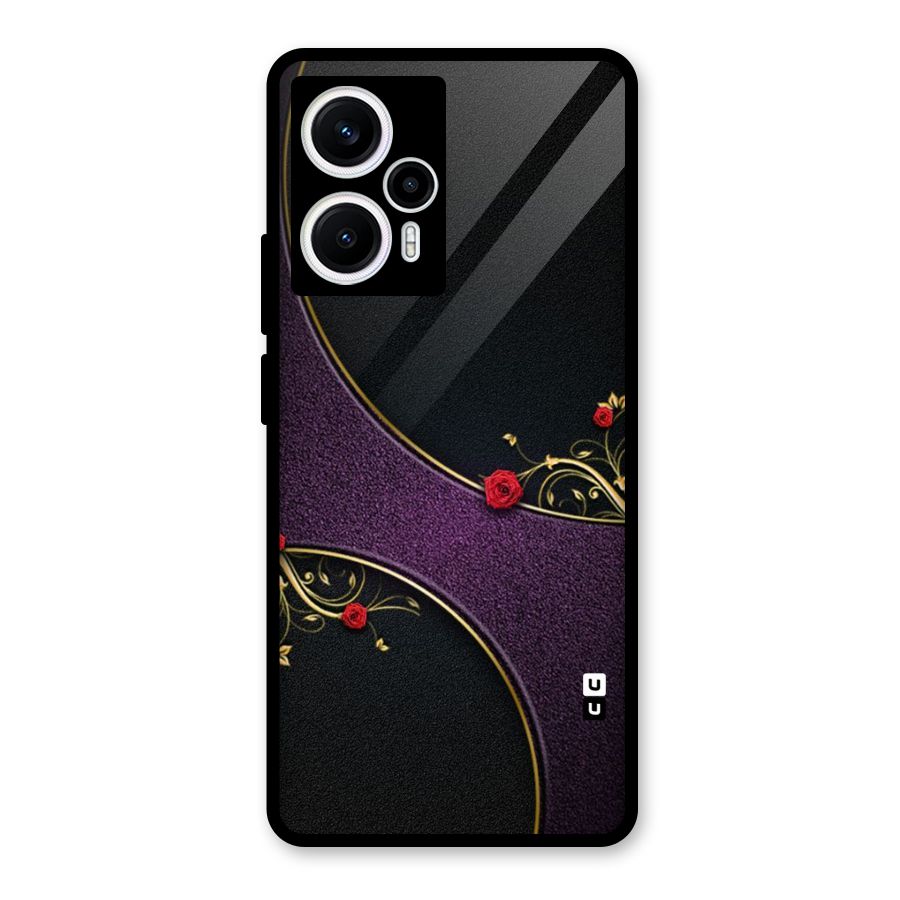 Flower Curves Glass Back Case for Poco F5