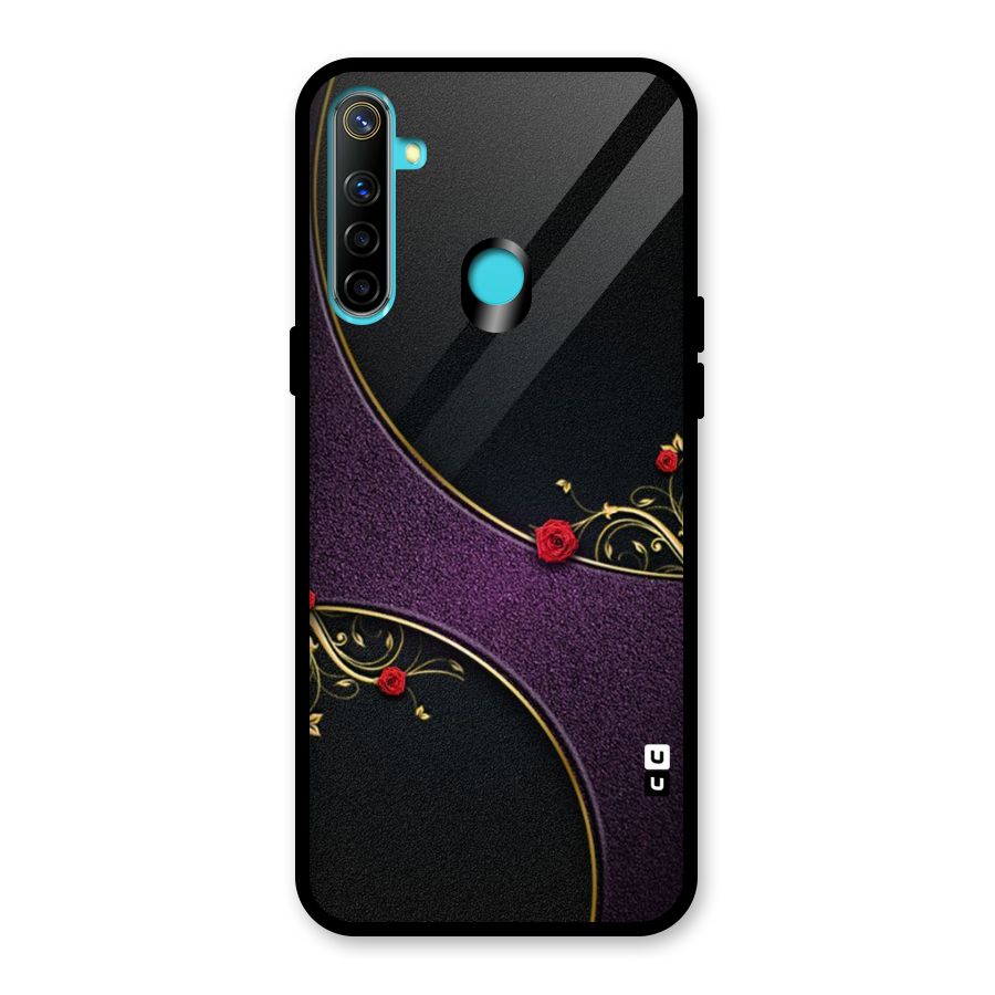 Flower Curves Glass Back Case for Realme 5